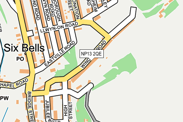 NP13 2QE map - OS OpenMap – Local (Ordnance Survey)