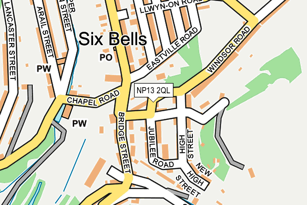 NP13 2QL map - OS OpenMap – Local (Ordnance Survey)