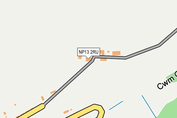 NP13 2RU map - OS OpenMap – Local (Ordnance Survey)