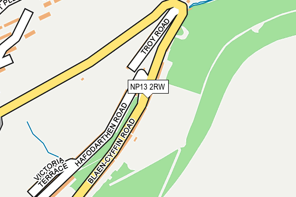 NP13 2RW map - OS OpenMap – Local (Ordnance Survey)