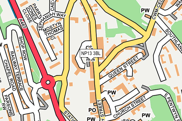 NP13 3BL map - OS OpenMap – Local (Ordnance Survey)