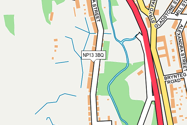 NP13 3BQ map - OS OpenMap – Local (Ordnance Survey)
