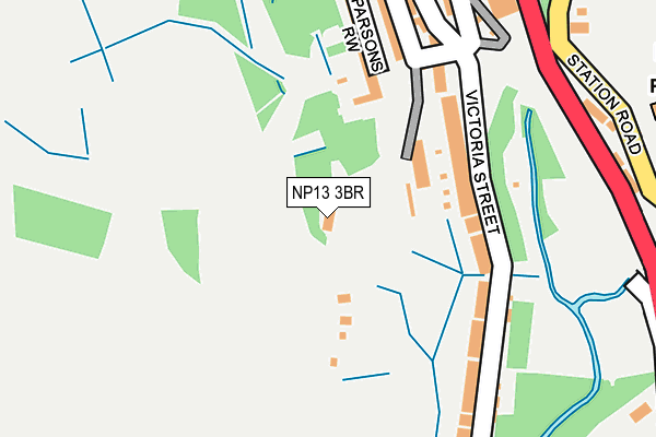 NP13 3BR map - OS OpenMap – Local (Ordnance Survey)