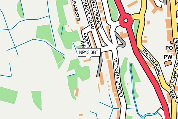 NP13 3BT map - OS OpenMap – Local (Ordnance Survey)