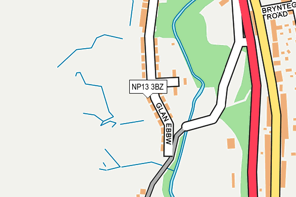 NP13 3BZ map - OS OpenMap – Local (Ordnance Survey)