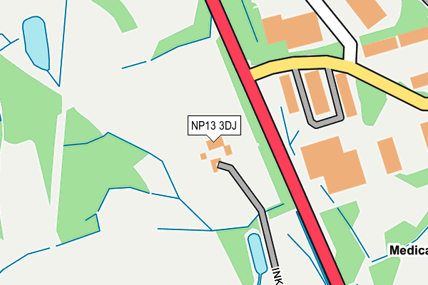 NP13 3DJ map - OS OpenMap – Local (Ordnance Survey)
