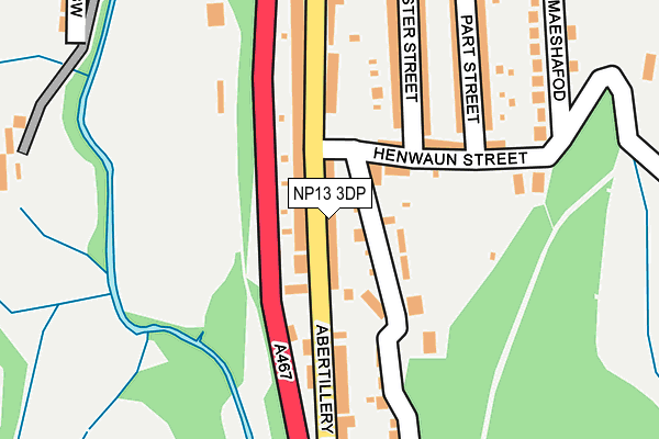 NP13 3DP map - OS OpenMap – Local (Ordnance Survey)