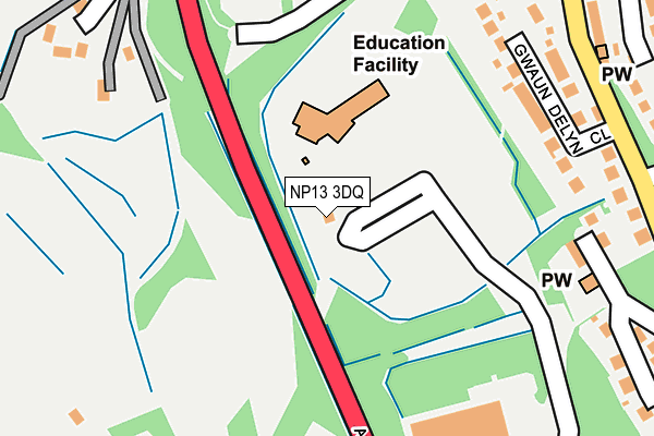 NP13 3DQ map - OS OpenMap – Local (Ordnance Survey)