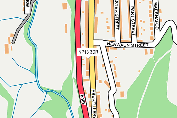 NP13 3DR map - OS OpenMap – Local (Ordnance Survey)