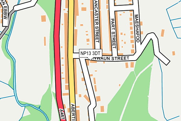 NP13 3DT map - OS OpenMap – Local (Ordnance Survey)