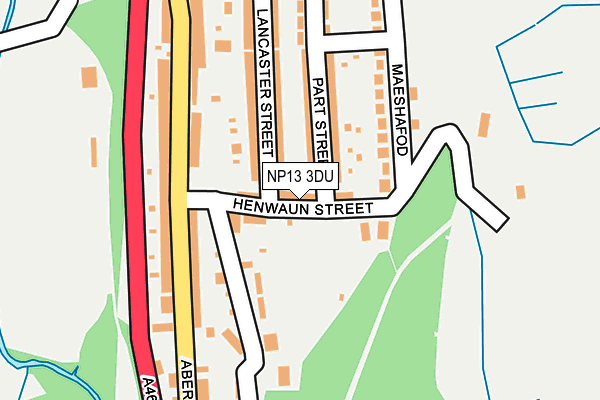 NP13 3DU map - OS OpenMap – Local (Ordnance Survey)