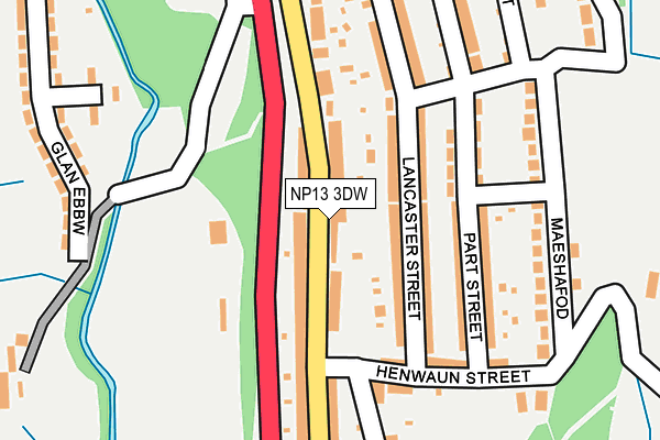 NP13 3DW map - OS OpenMap – Local (Ordnance Survey)