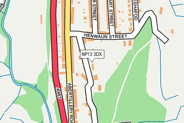 NP13 3DX map - OS OpenMap – Local (Ordnance Survey)