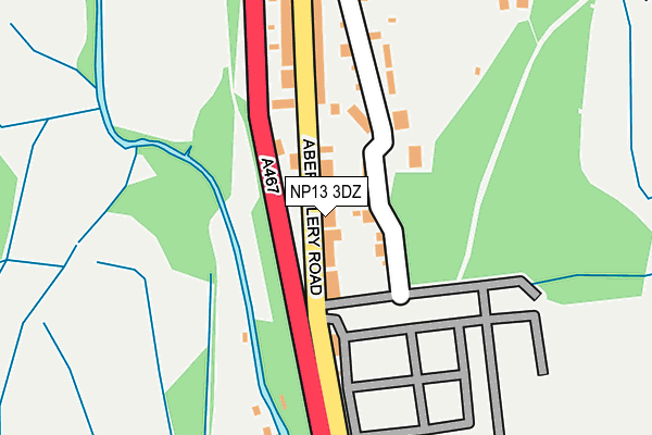 NP13 3DZ map - OS OpenMap – Local (Ordnance Survey)