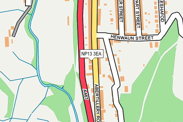 NP13 3EA map - OS OpenMap – Local (Ordnance Survey)