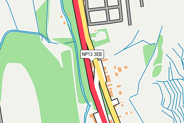 NP13 3EB map - OS OpenMap – Local (Ordnance Survey)