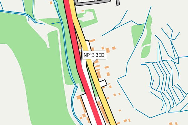NP13 3ED map - OS OpenMap – Local (Ordnance Survey)