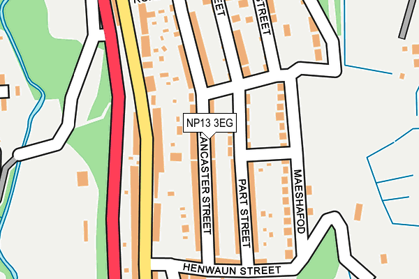 NP13 3EG map - OS OpenMap – Local (Ordnance Survey)