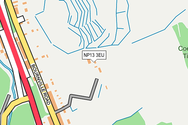 NP13 3EU map - OS OpenMap – Local (Ordnance Survey)