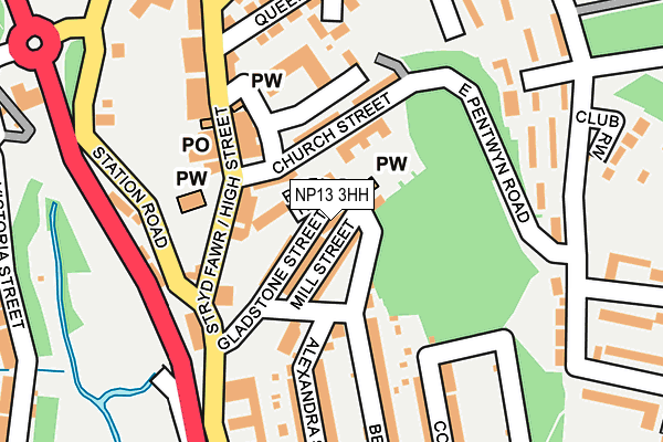 NP13 3HH map - OS OpenMap – Local (Ordnance Survey)