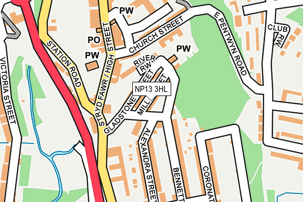 NP13 3HL map - OS OpenMap – Local (Ordnance Survey)
