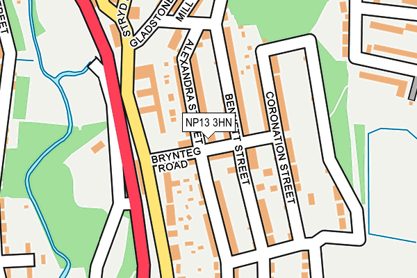 NP13 3HN map - OS OpenMap – Local (Ordnance Survey)