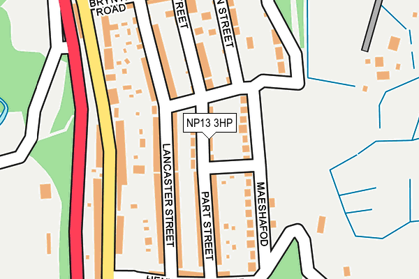 NP13 3HP map - OS OpenMap – Local (Ordnance Survey)