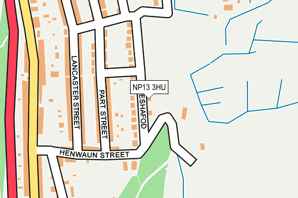 NP13 3HU map - OS OpenMap – Local (Ordnance Survey)