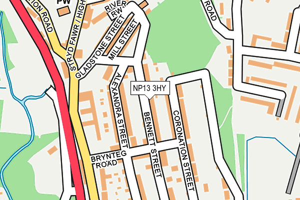 NP13 3HY map - OS OpenMap – Local (Ordnance Survey)