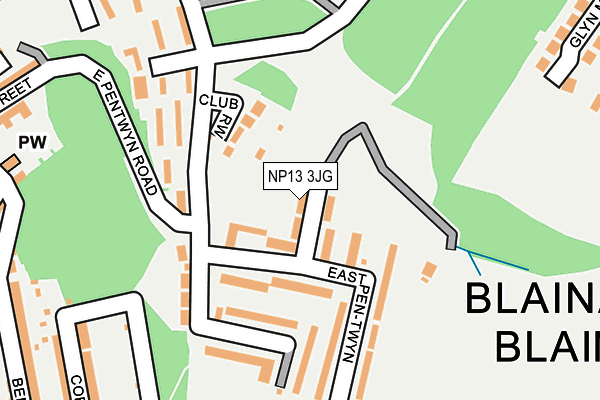 NP13 3JG map - OS OpenMap – Local (Ordnance Survey)