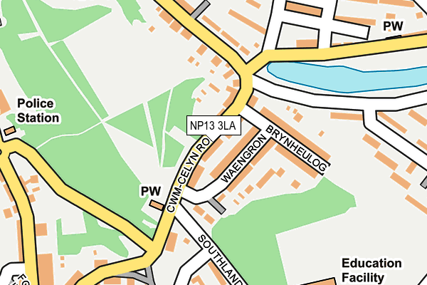 NP13 3LA map - OS OpenMap – Local (Ordnance Survey)