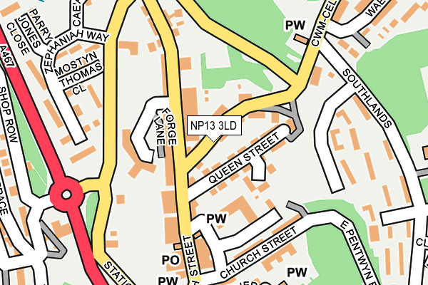 NP13 3LD map - OS OpenMap – Local (Ordnance Survey)