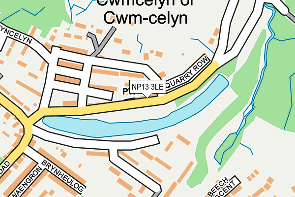 NP13 3LE map - OS OpenMap – Local (Ordnance Survey)