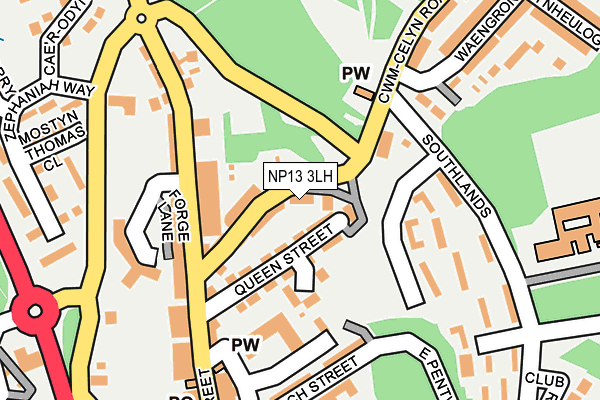 NP13 3LH map - OS OpenMap – Local (Ordnance Survey)