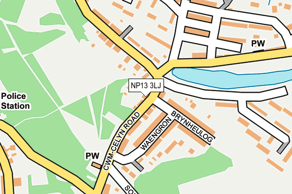 NP13 3LJ map - OS OpenMap – Local (Ordnance Survey)