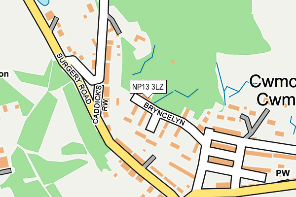 NP13 3LZ map - OS OpenMap – Local (Ordnance Survey)