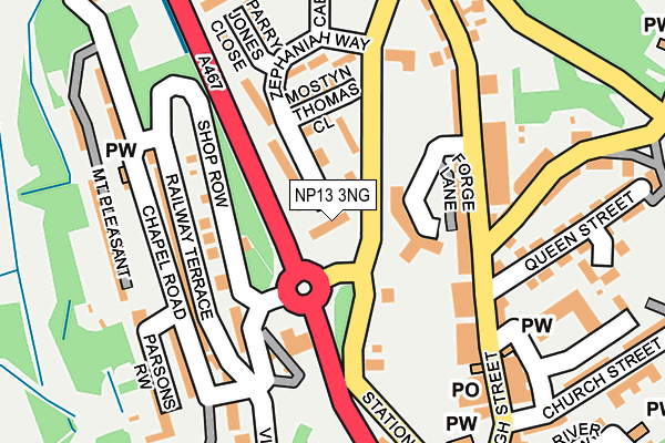 NP13 3NG map - OS OpenMap – Local (Ordnance Survey)