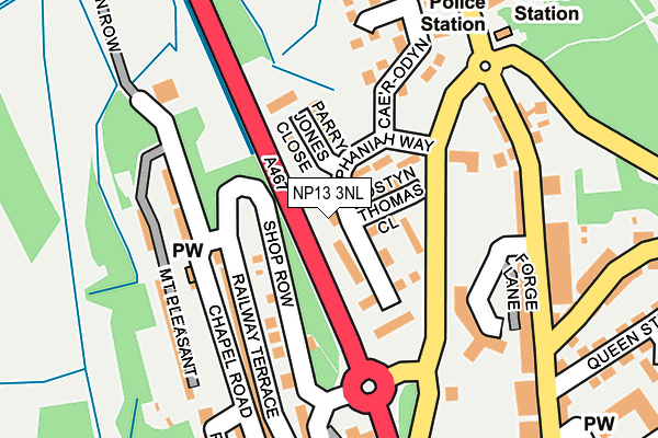 NP13 3NL map - OS OpenMap – Local (Ordnance Survey)