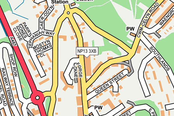 NP13 3XB map - OS OpenMap – Local (Ordnance Survey)