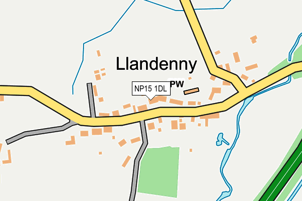 NP15 1DL map - OS OpenMap – Local (Ordnance Survey)