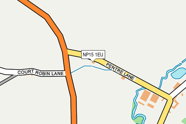 NP15 1EU map - OS OpenMap – Local (Ordnance Survey)