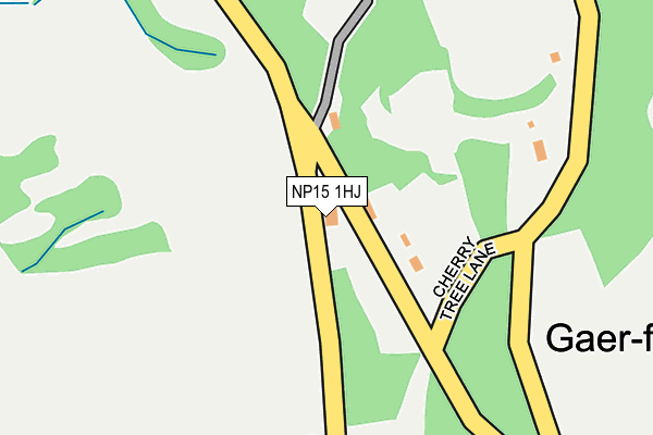 NP15 1HJ map - OS OpenMap – Local (Ordnance Survey)