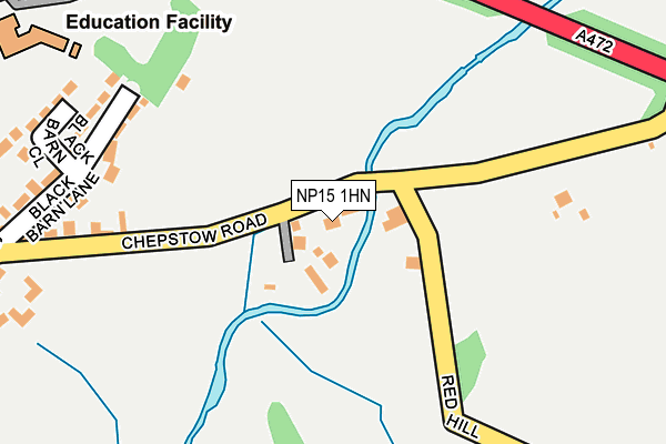 NP15 1HN map - OS OpenMap – Local (Ordnance Survey)