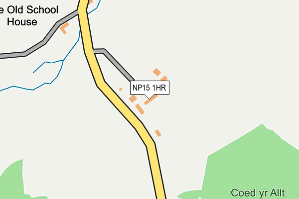 NP15 1HR map - OS OpenMap – Local (Ordnance Survey)