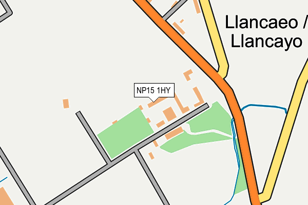 NP15 1HY map - OS OpenMap – Local (Ordnance Survey)