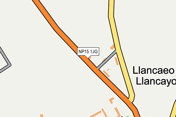 NP15 1JG map - OS OpenMap – Local (Ordnance Survey)