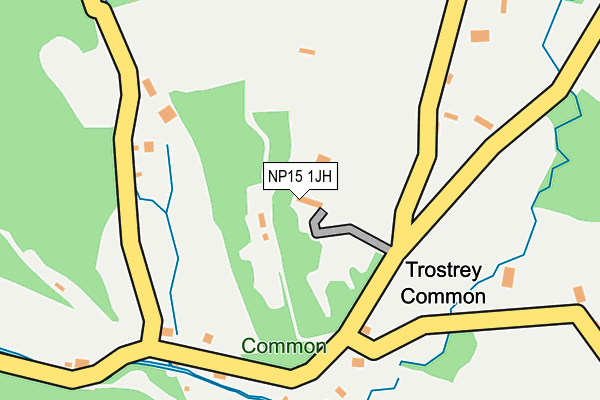 NP15 1JH map - OS OpenMap – Local (Ordnance Survey)