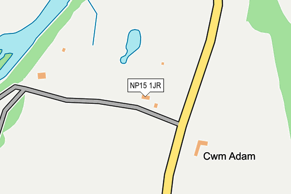 NP15 1JR map - OS OpenMap – Local (Ordnance Survey)