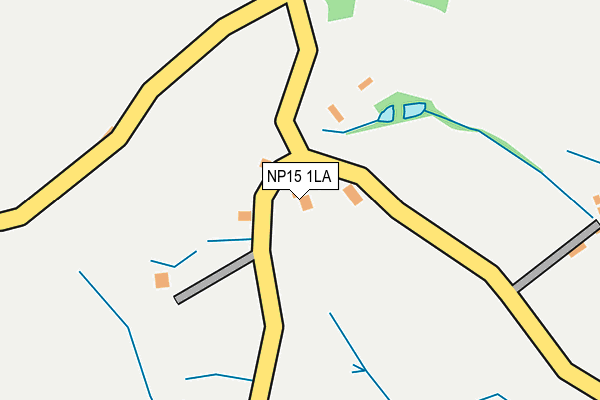 NP15 1LA map - OS OpenMap – Local (Ordnance Survey)