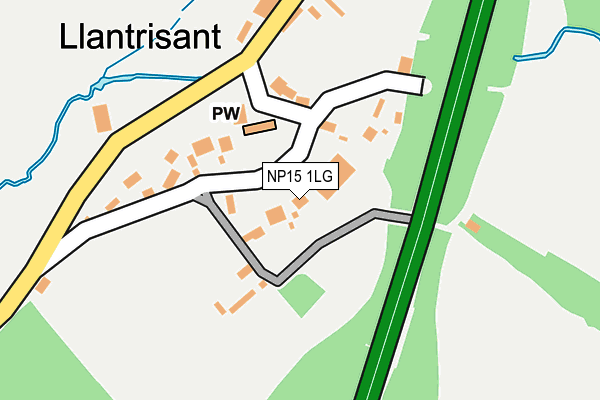 NP15 1LG map - OS OpenMap – Local (Ordnance Survey)